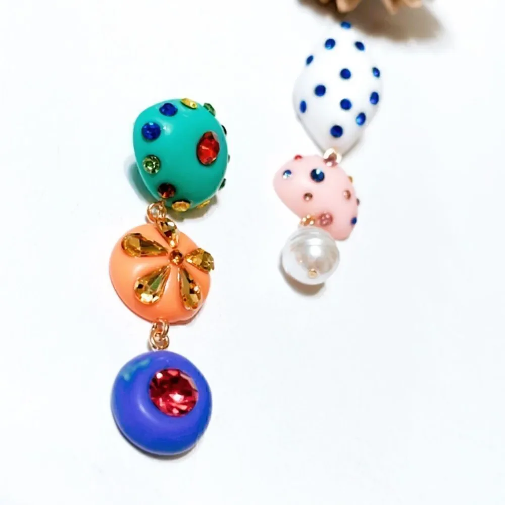 Geo drop earrings M14